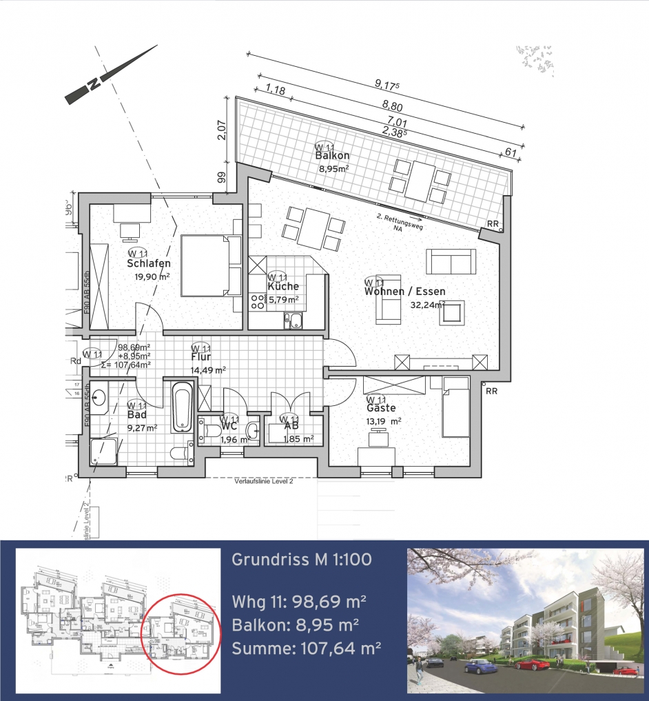 Residenz Nachtigallenweg  Wohnung 11